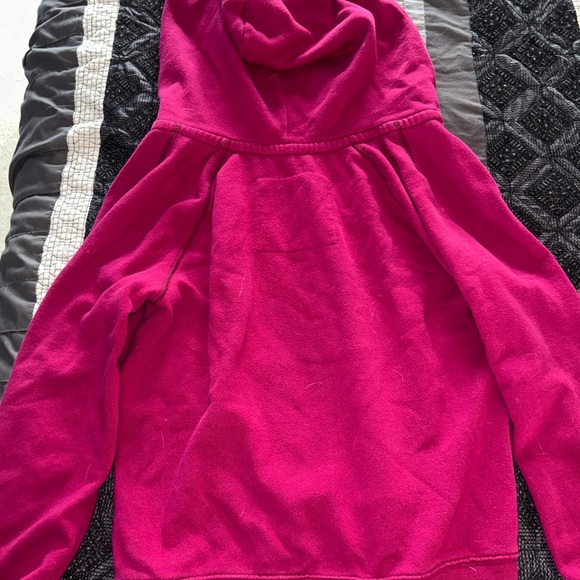 Y2K vintage American eagle pink cropped hoodie - Picture 2 of 4
